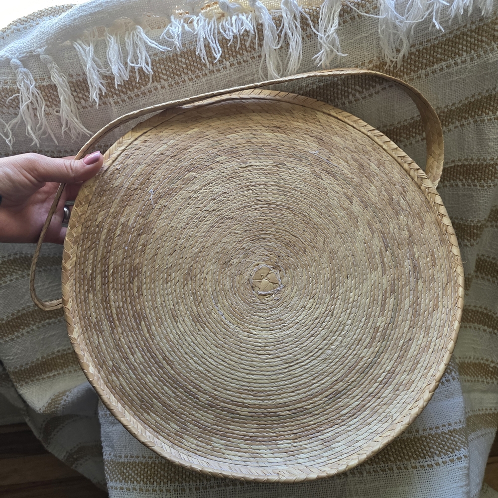 Round Woven Straw Bag